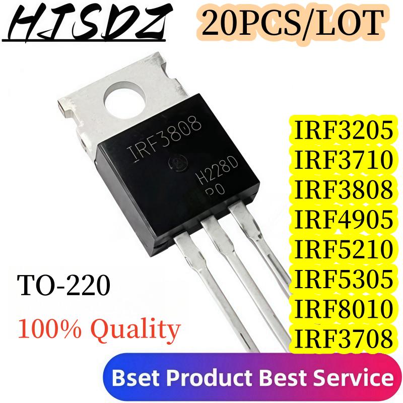 Mosfet Transistor Set - 20 개/몫 IRF3205PBF IRF3205 TO-220 MOSFET