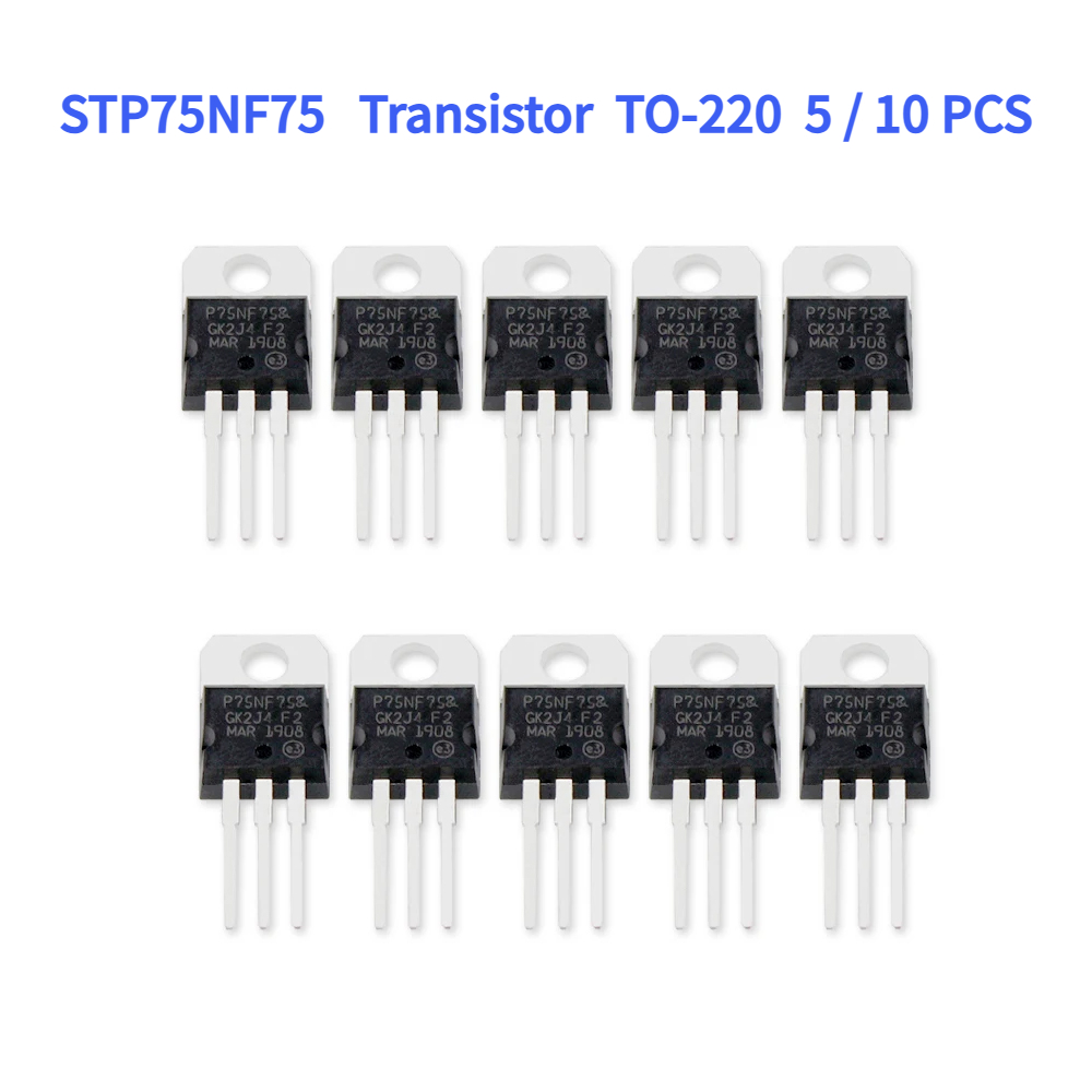 Mosfet Transistor Set - MOSFET 트랜지스터 STP75NF75 전계 효과 트랜지스터,