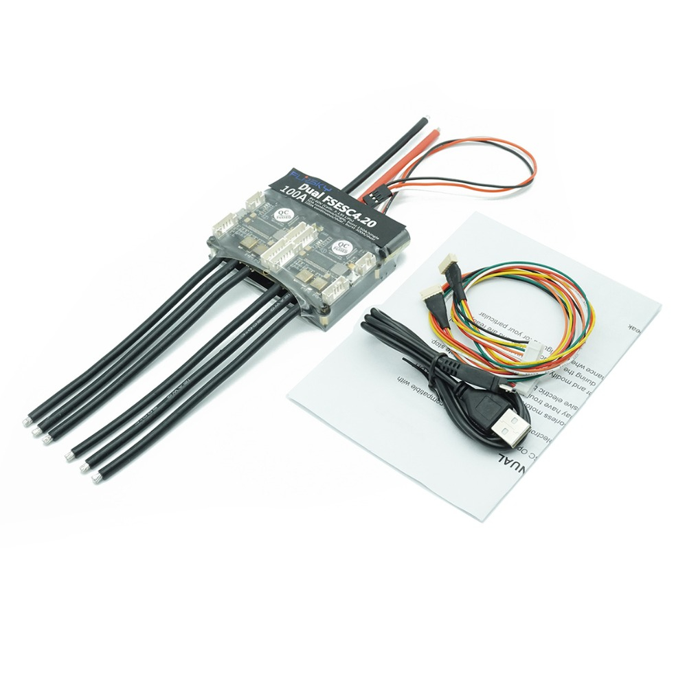 Diy Boat Electronics - 플립스카이 듀얼 Fsesc4.20 100a ESC Vesc4.20