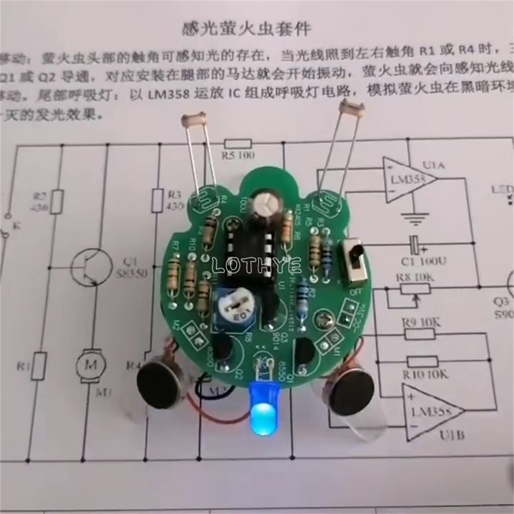 감광성 반딧불 키트 모바일 로봇 전자 DIY 용접 부품 - Diy Electronics Workbench 리뷰 및 가격