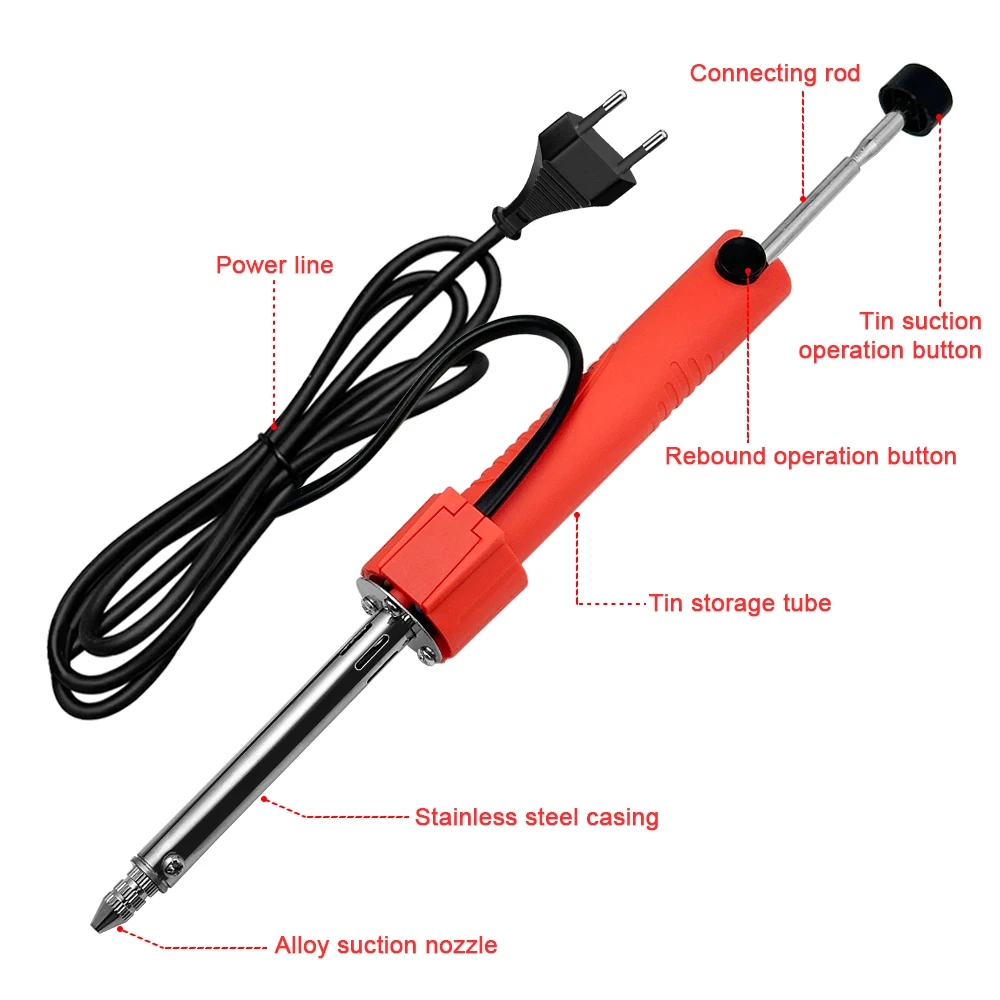 30W 전기열 납땜 흡입기/납땜 제거 펌프/납땜 제거  - Desoldering Pump Solder 리뷰 및 가격