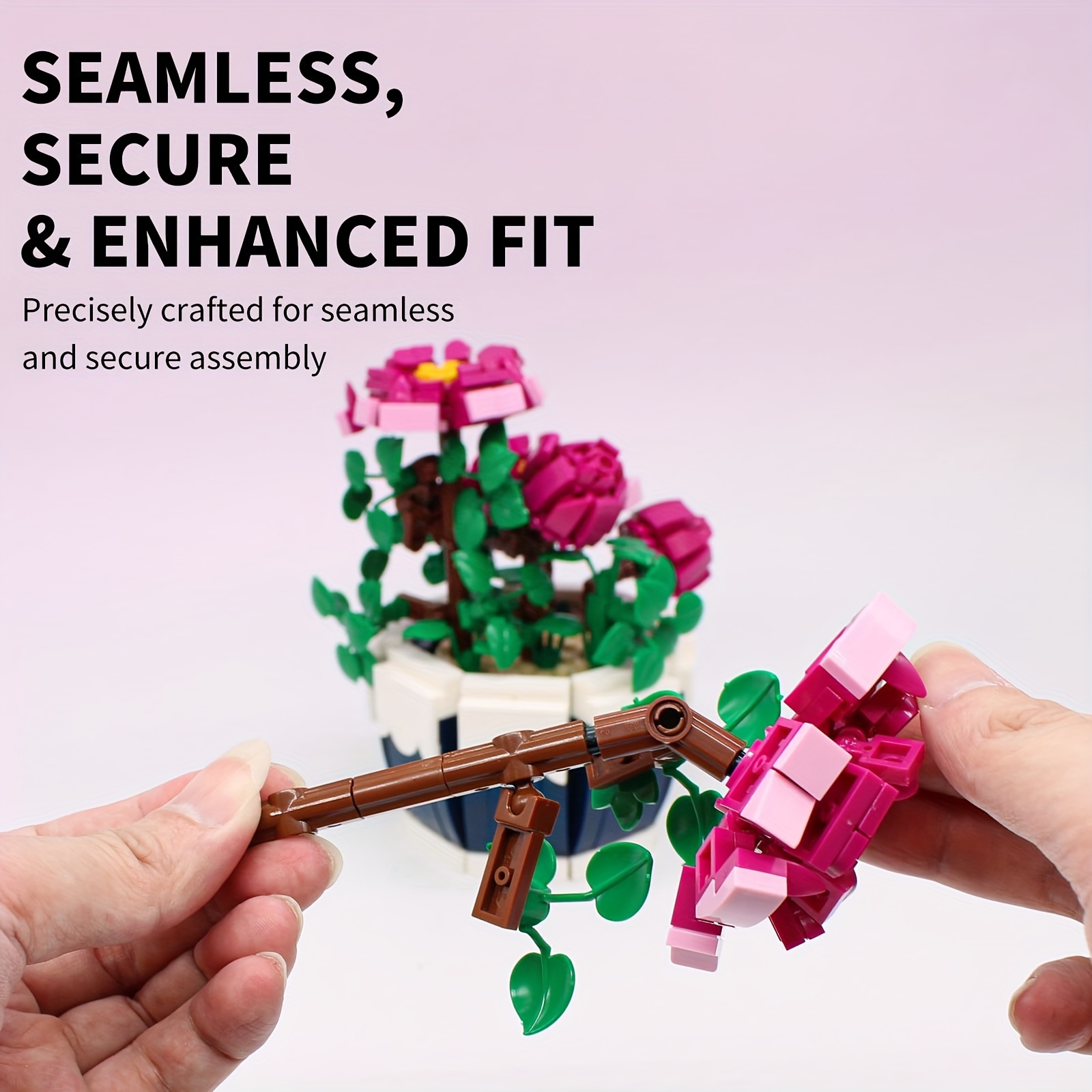 꽃 꽃다발 절묘한 모란 빌딩 블록 키트 꽃 홈 장식 벽 - Diy Electronics For Adults 리뷰 및 가격