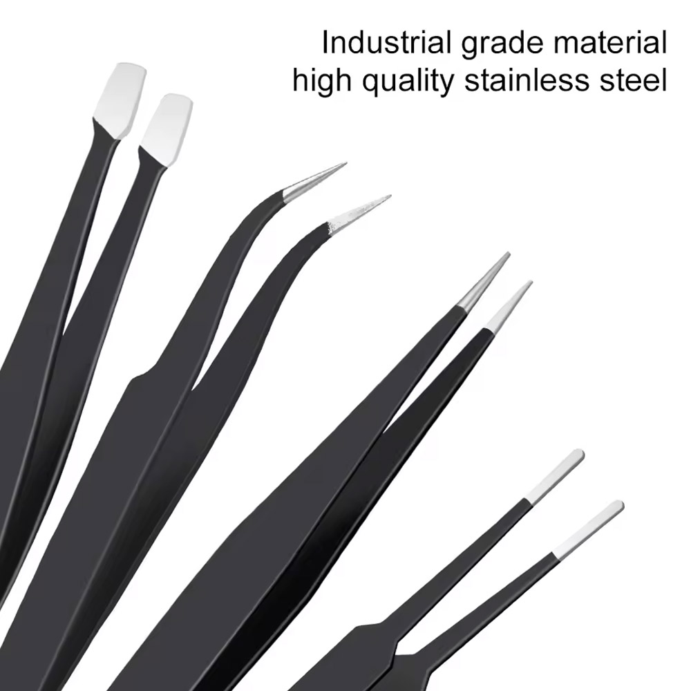 10개/세트 정밀 정전기 방지 곡선 및 직선 핀셋 스테 - Diy Electronics Repair 리뷰 및 가격