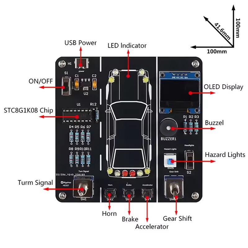 JABS-DIY 자동차 운전 시뮬레이션 납땜 연습 키트 - Diy Electronics Projects For Students 리뷰 및 가격