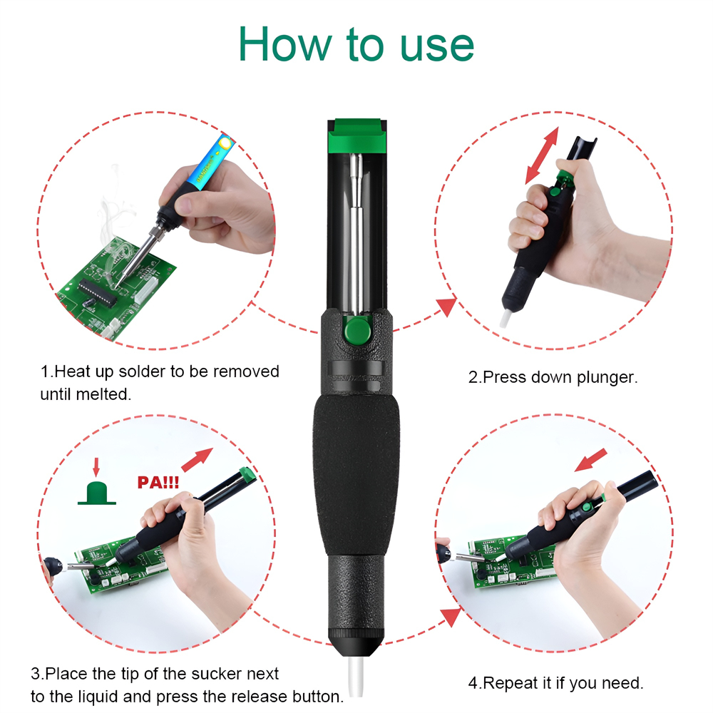 금속 디 솔더링 펌프 흡입 주석 총 납땜 빨판 펜 제거 - Desoldering Pump Solder 리뷰 및 가격