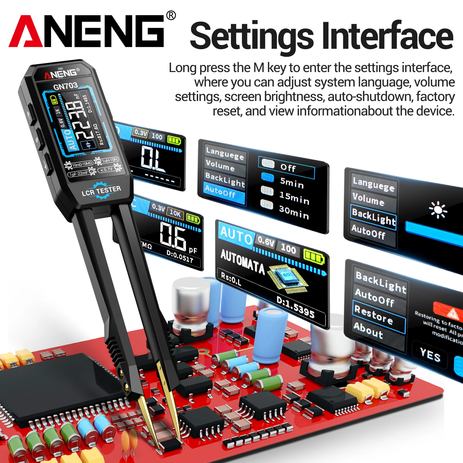 ANENG GN703 USB 충전식 휴대용 디지털 LC - Logic Analyzer Usb 리뷰 및 가격