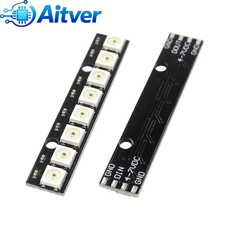 WS2812B 8비트 RGB LED 모듈 5V 주소 지 - Diy Electronics Address 리뷰 및 가격