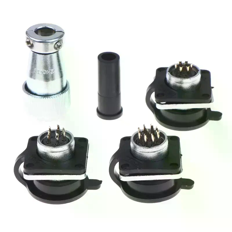 금속 쉘과 여러 개의 핀이 포함된 항공 커넥터 세트,  - Useful Diy Electronics Projects 리뷰 및 가격