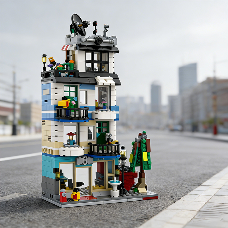 856 PCS 모듈식 건물 아파트 타워(전자제품 매장  - Diy Electronics Shop 리뷰 및 가격