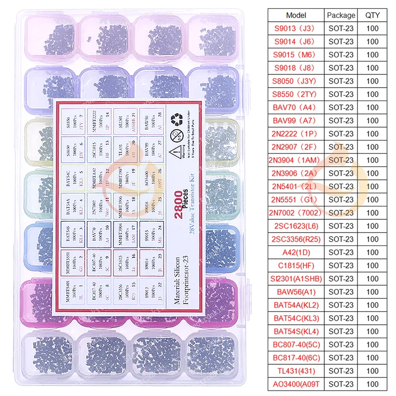 DIP SMD Mosfet 삼극관 사이리스터 PNP N - Mosfet Transistor Set 리뷰 및 가격