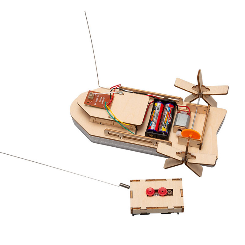 DIY 리모컨 보트 장난감 나무 RC 보트 전자 어린이 - Diy Boat Electronics 리뷰 및 가격