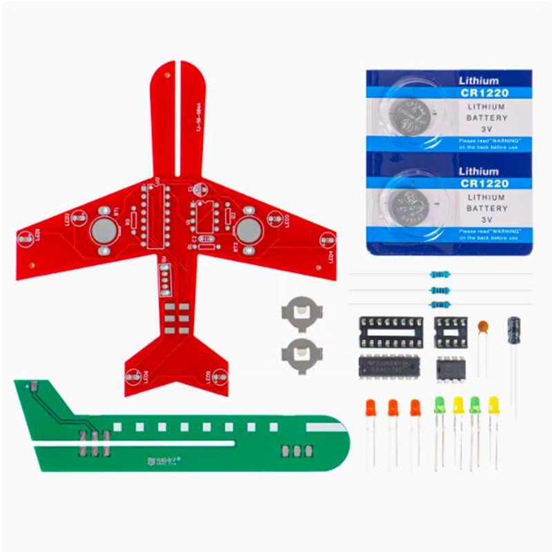 DIY 비행기 전자 키트 LED 깜박이 시뮬레이션 항공 - Diy Electronics Projects For Students 리뷰 및 가격