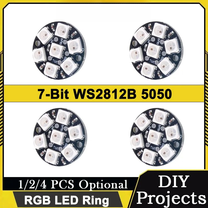 7픽셀 WS2812 5050 RGB LED 링 프로그래 - Diy Electronics Address 리뷰 및 가격