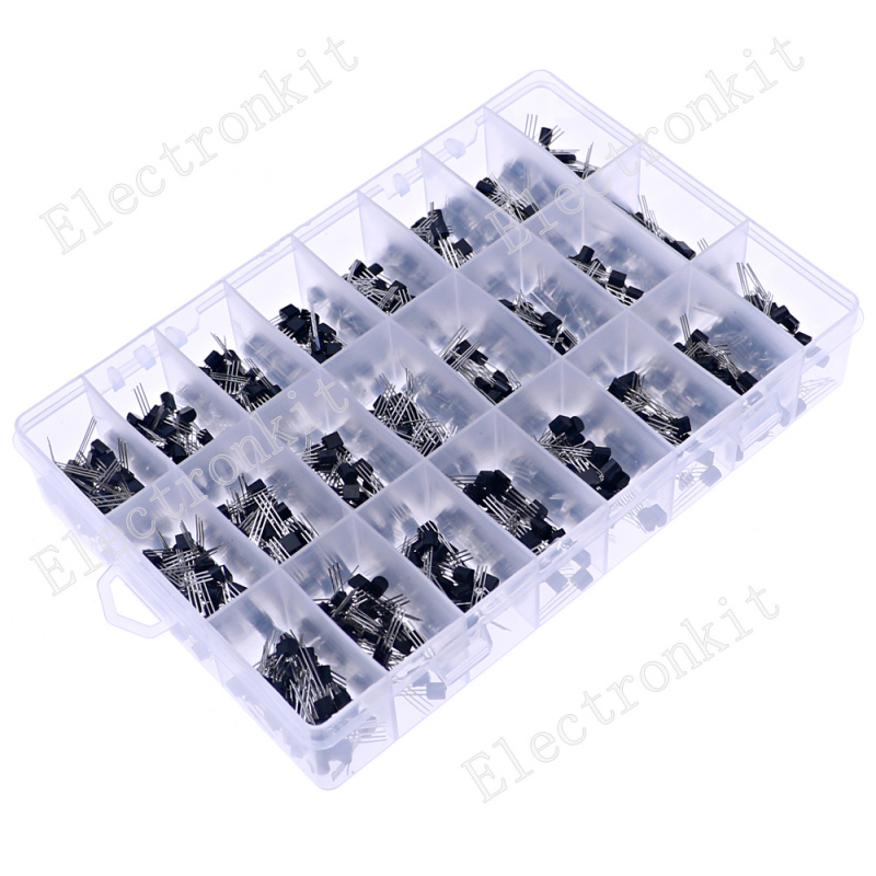 PNP/NPN 트랜지스터 모음 키트, 24 값 TO-9 - Mosfet Transistor Set 리뷰 및 가격