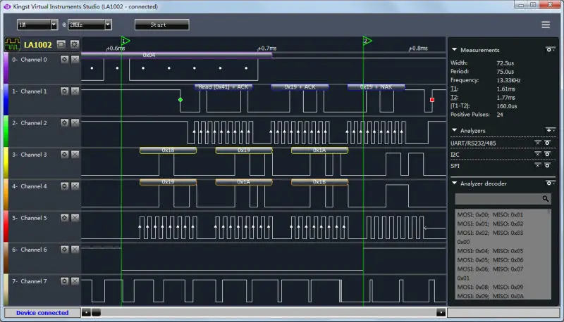 Kingst LA1010 USB 로직 분석기 최대 샘플 - Logic Analyzer Usb 리뷰 및 가격